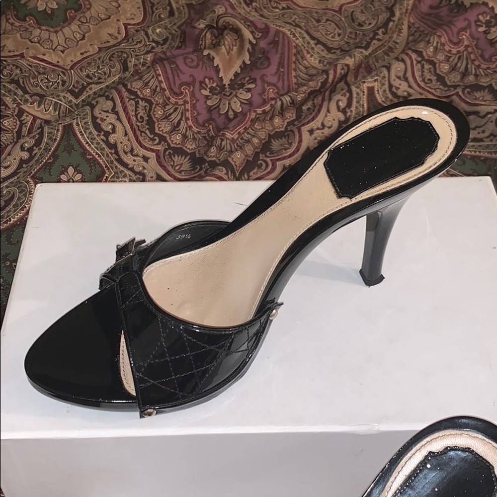 CHRISTIAN DIOR Black High Heel Sandal - Picture 2 of 8